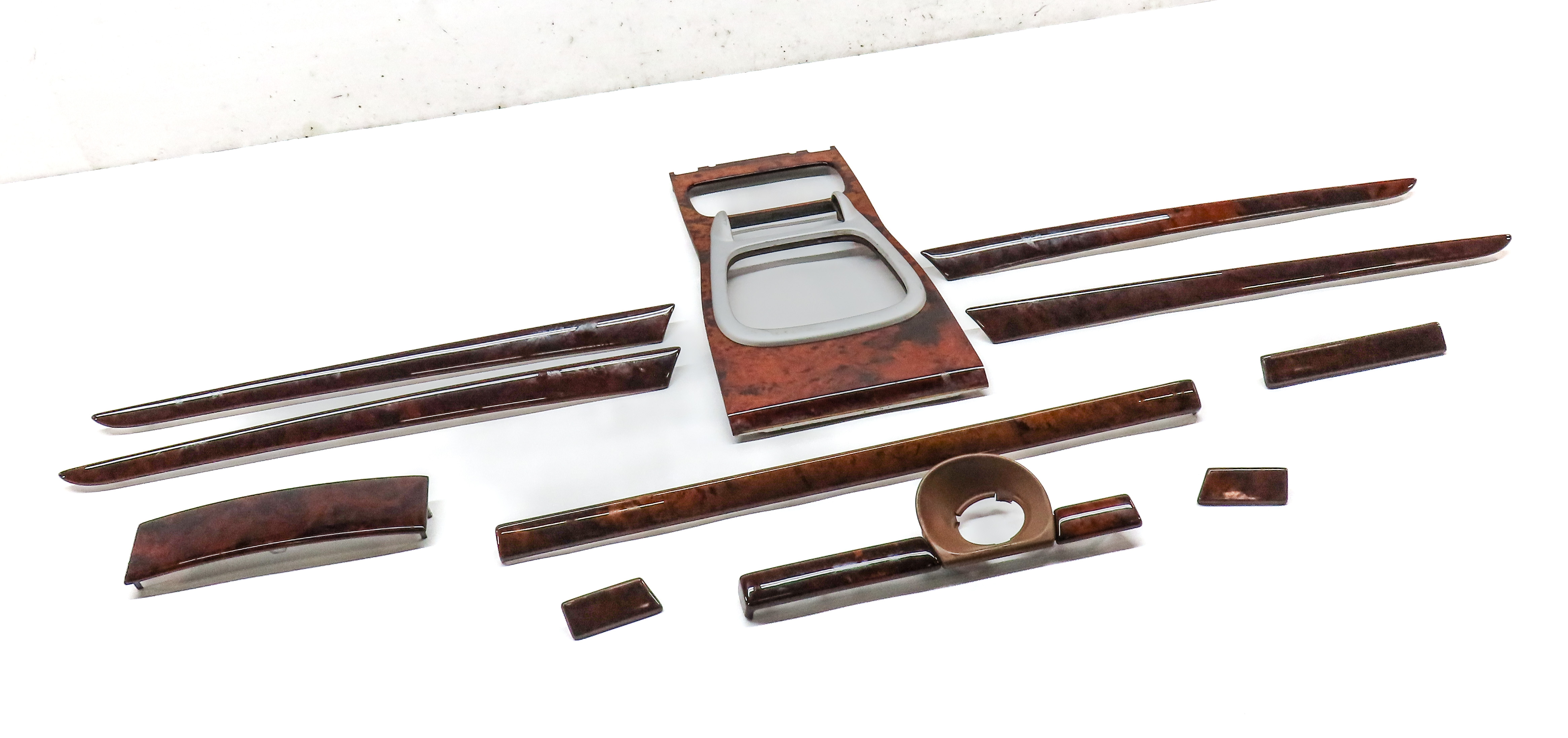 2006 PORSCHE CAYENNE S (955) INTERIOR DASH DOOR CONSOLE TRIM PANEL SET Dark Wood — exact item pictured
